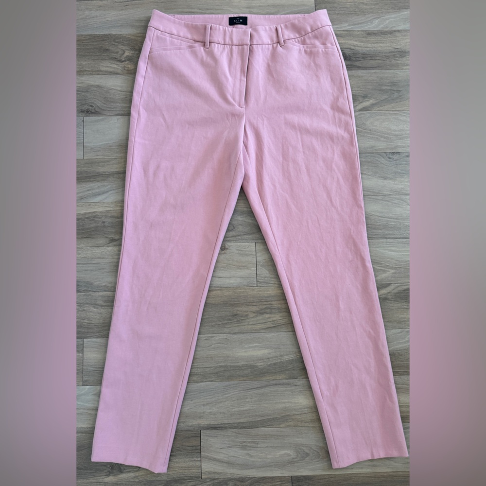 WHITE BLACK Womens The Slim Ankle pants Size 12L